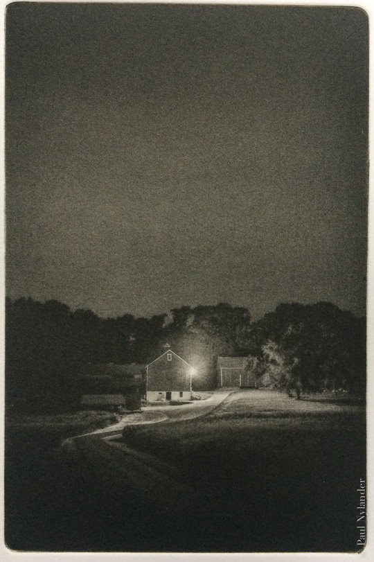 Photogravure print of the Farmhouse