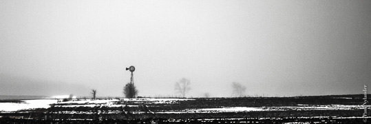 Windmill Winter Fog ©Paul Nylander